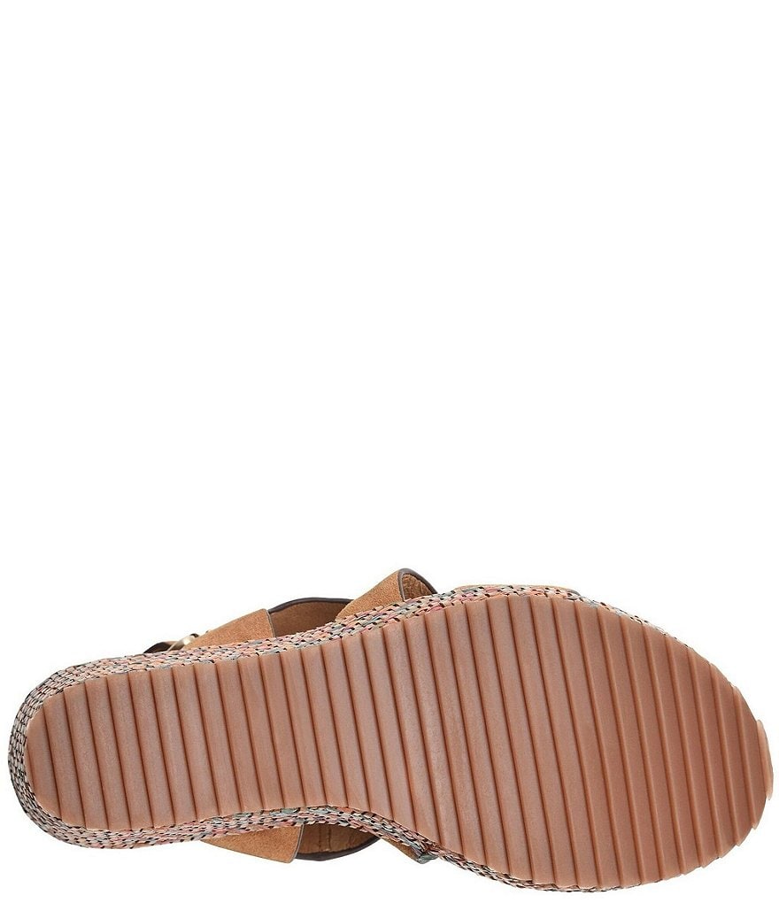 Sofft Haddison Suede Woven Wrapped Wedges