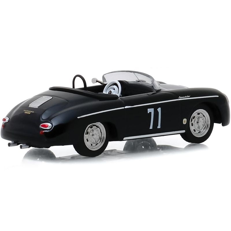 1958 Porsche 356 Speedster Super #71 Race Car Black 1/43 Diecast Model Car by Greenlight