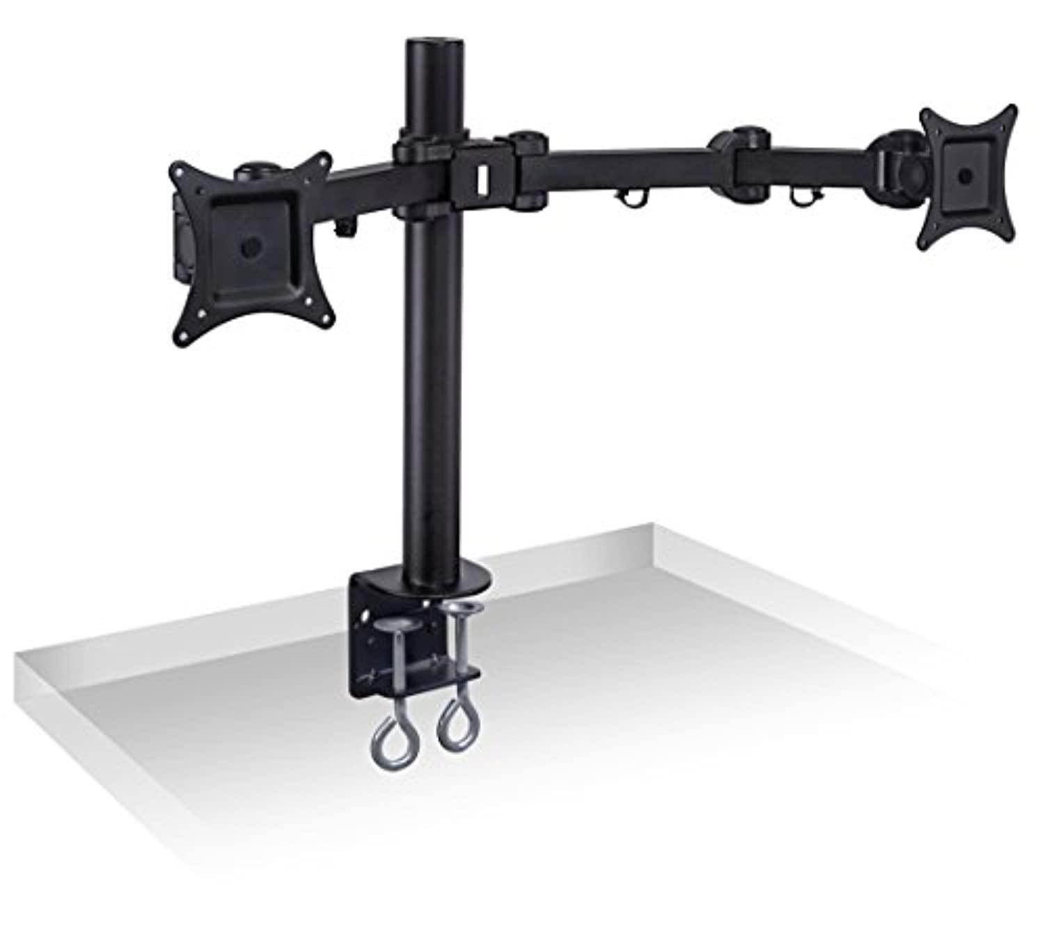 dual monitor desk mount