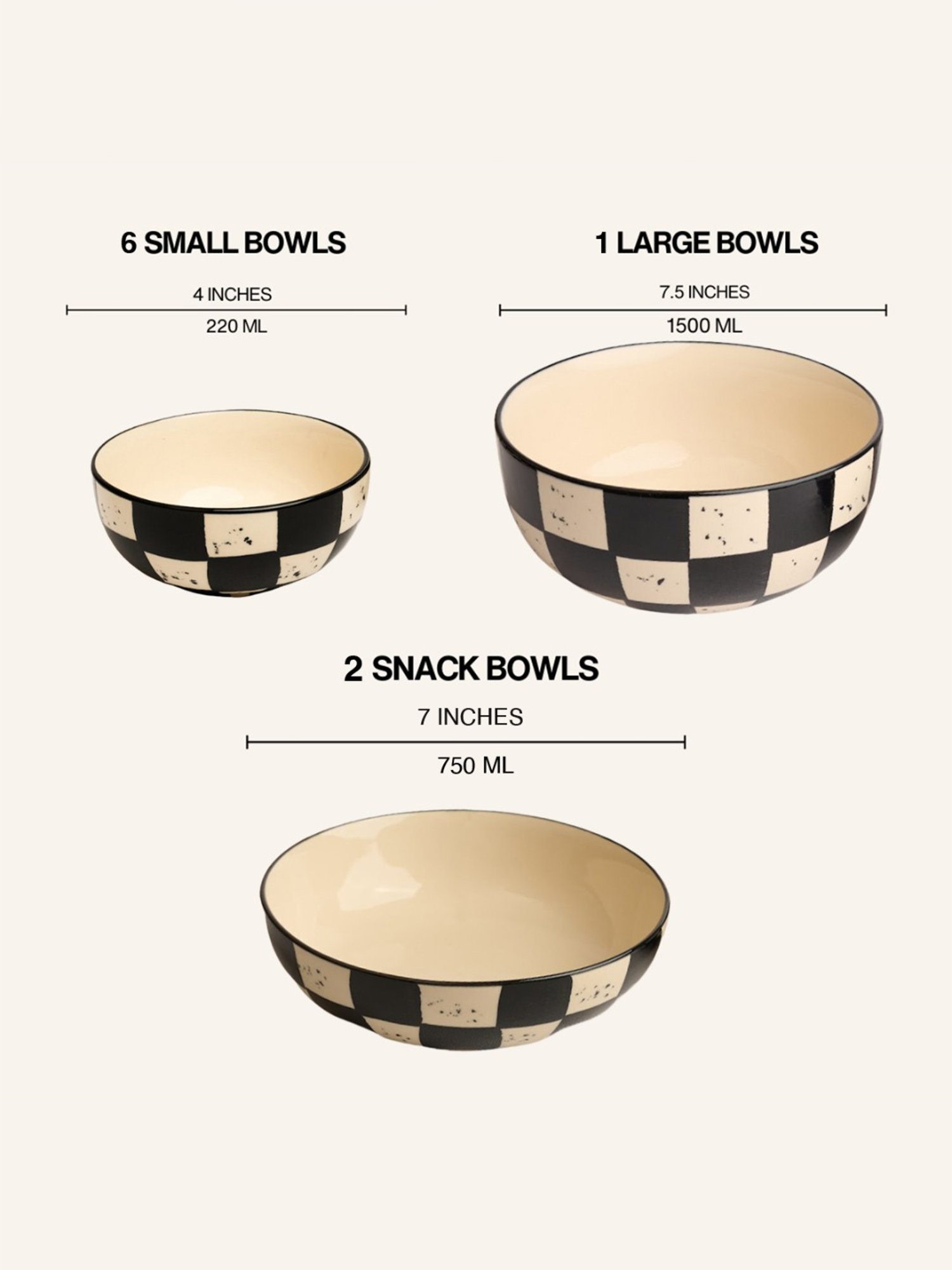 BlackCarrot Black Ceramic 21 Pcs Modern Dinner Set