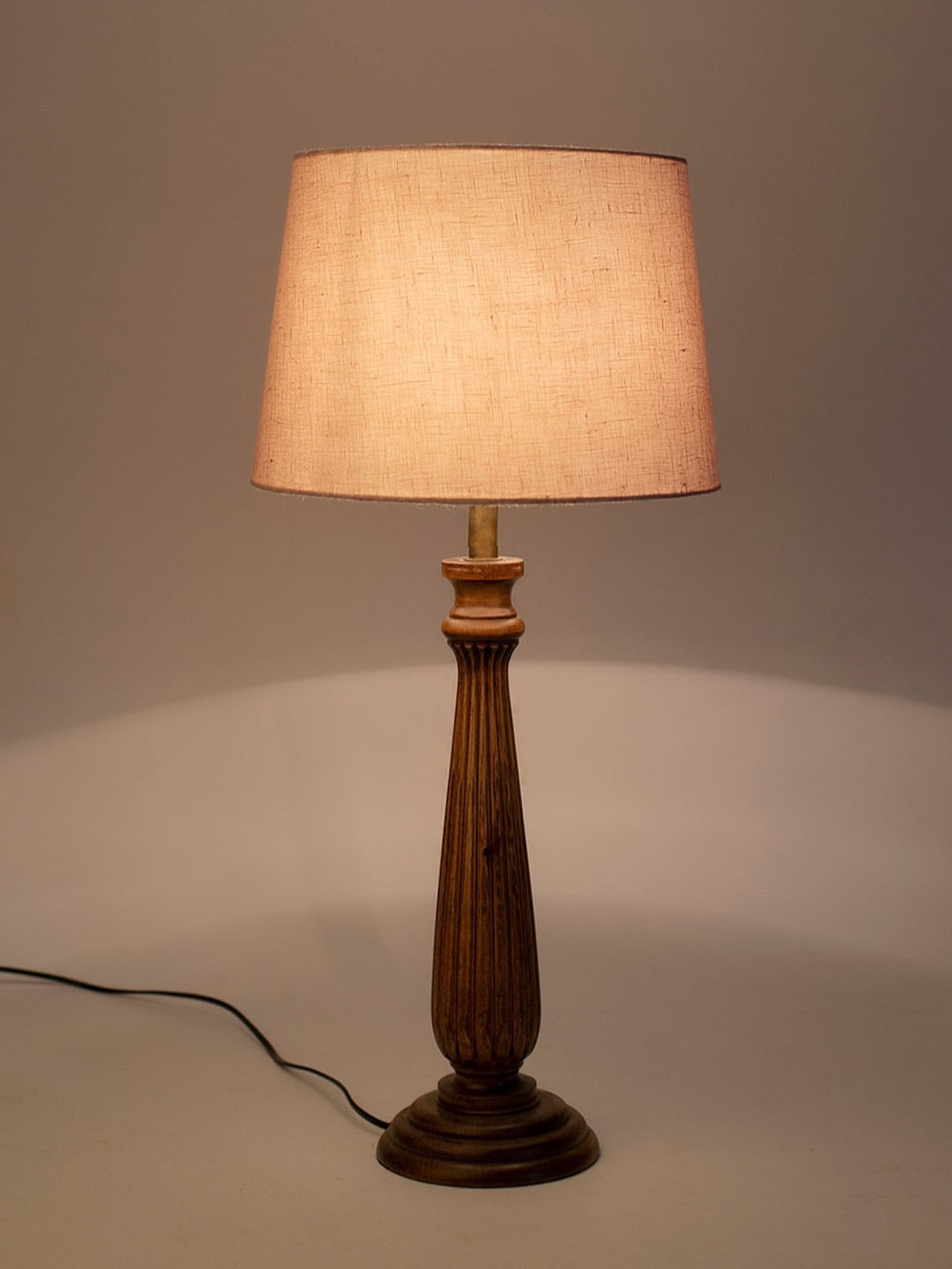 Possini Euro Design Modern Buffet Table Lamp Brushed Steel Tall Gourd White Drum Shade for Dining Room Bedroom Bedside