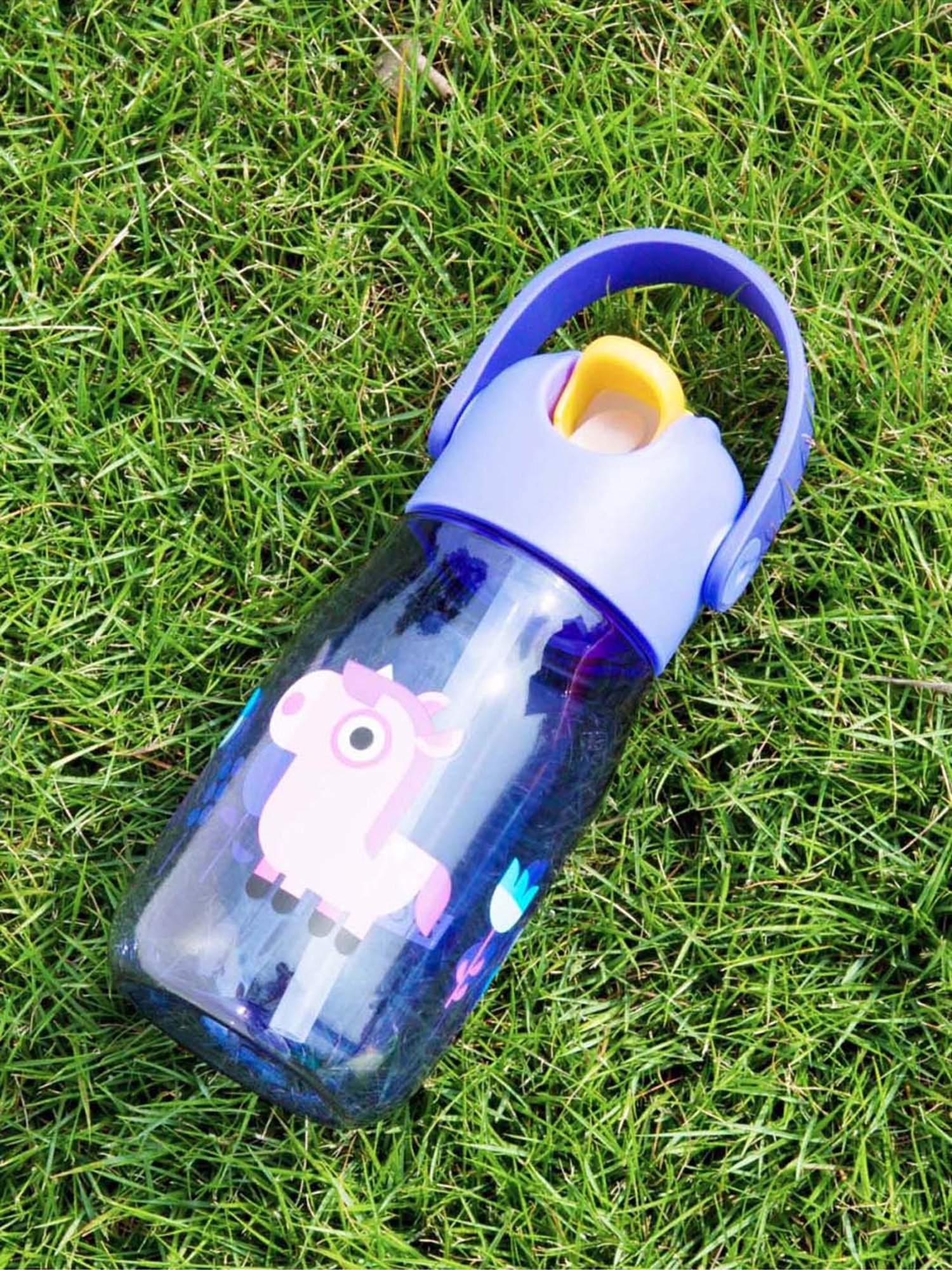 Zoku Purple Straw Water Bottle for Kids (0.5L) - Set of 1