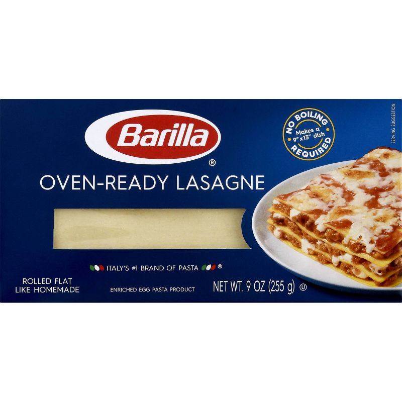 Barilla Oven Ready Lasagna Noodles - 9oz