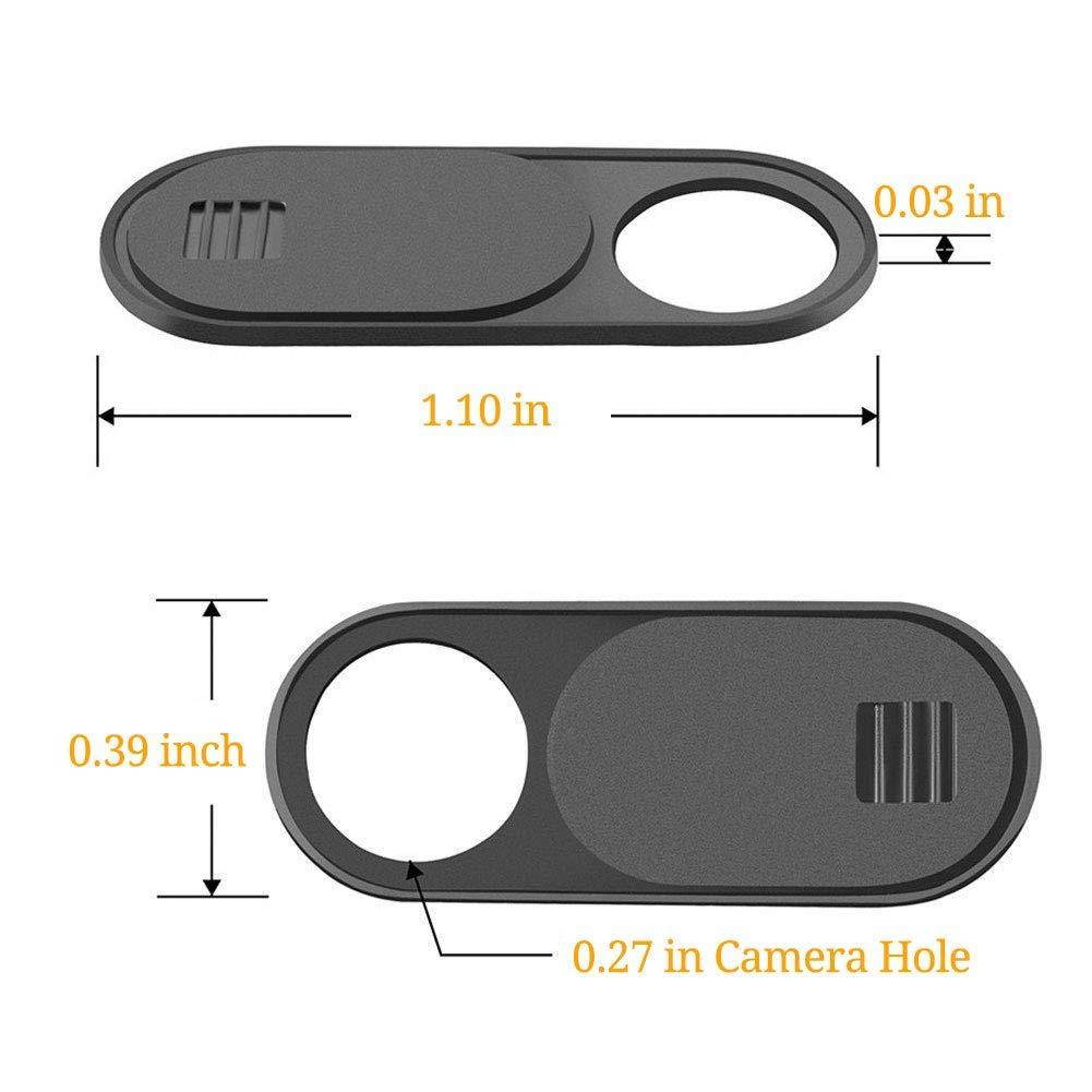 Webcam Cover Slide, Ultra Thin Round Hole Laptop Camera Cover Slide Blocker for Computer MacBook Pro iMac PC Tablet Notebook Surface Pro Echo Show Camera, Ultra Thin Privacy Protector(6 Pack)