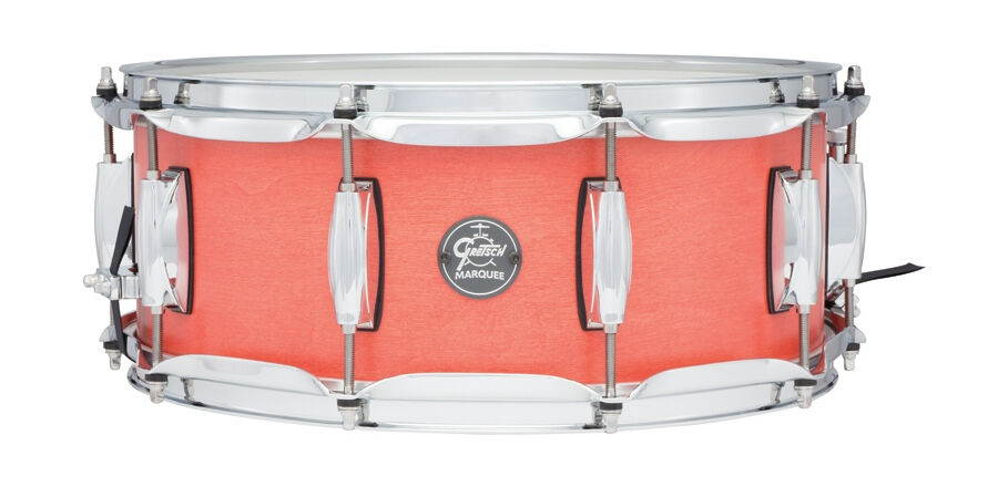 Gretsch Marquee 5.5X14 10 Lug Snare Satin Red Coral- Liquidation Deal!