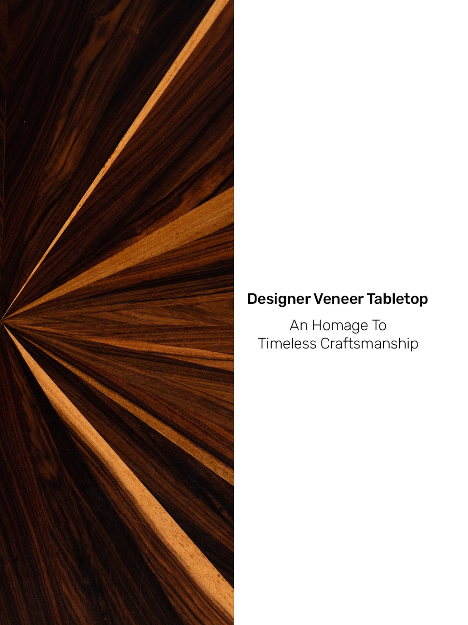 Durian Eriksen Brown Engineered Wood Veneer Center Table