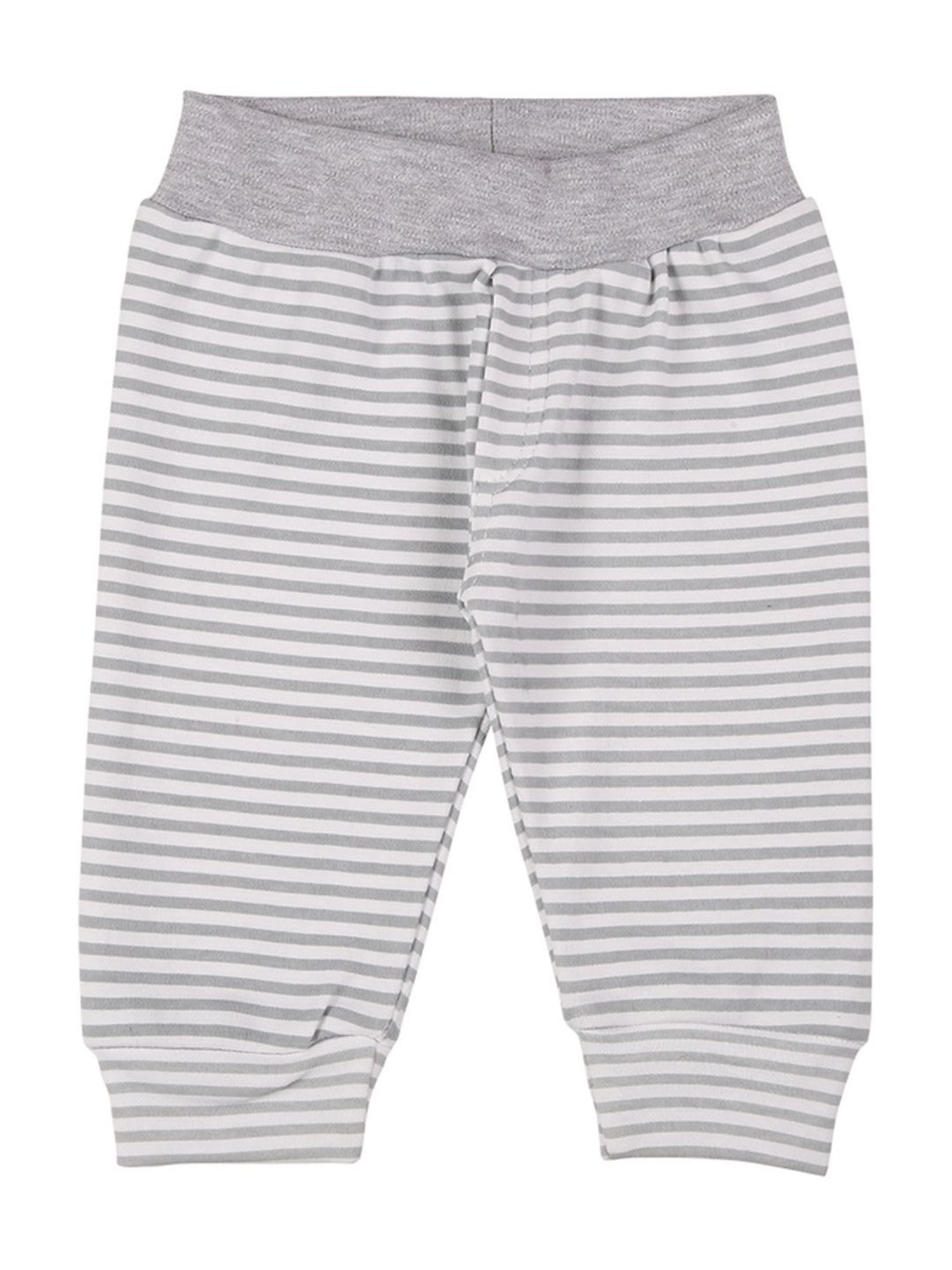 Mee Mee Kids Green & Grey Cotton Printed Joggers (Pack of 3)