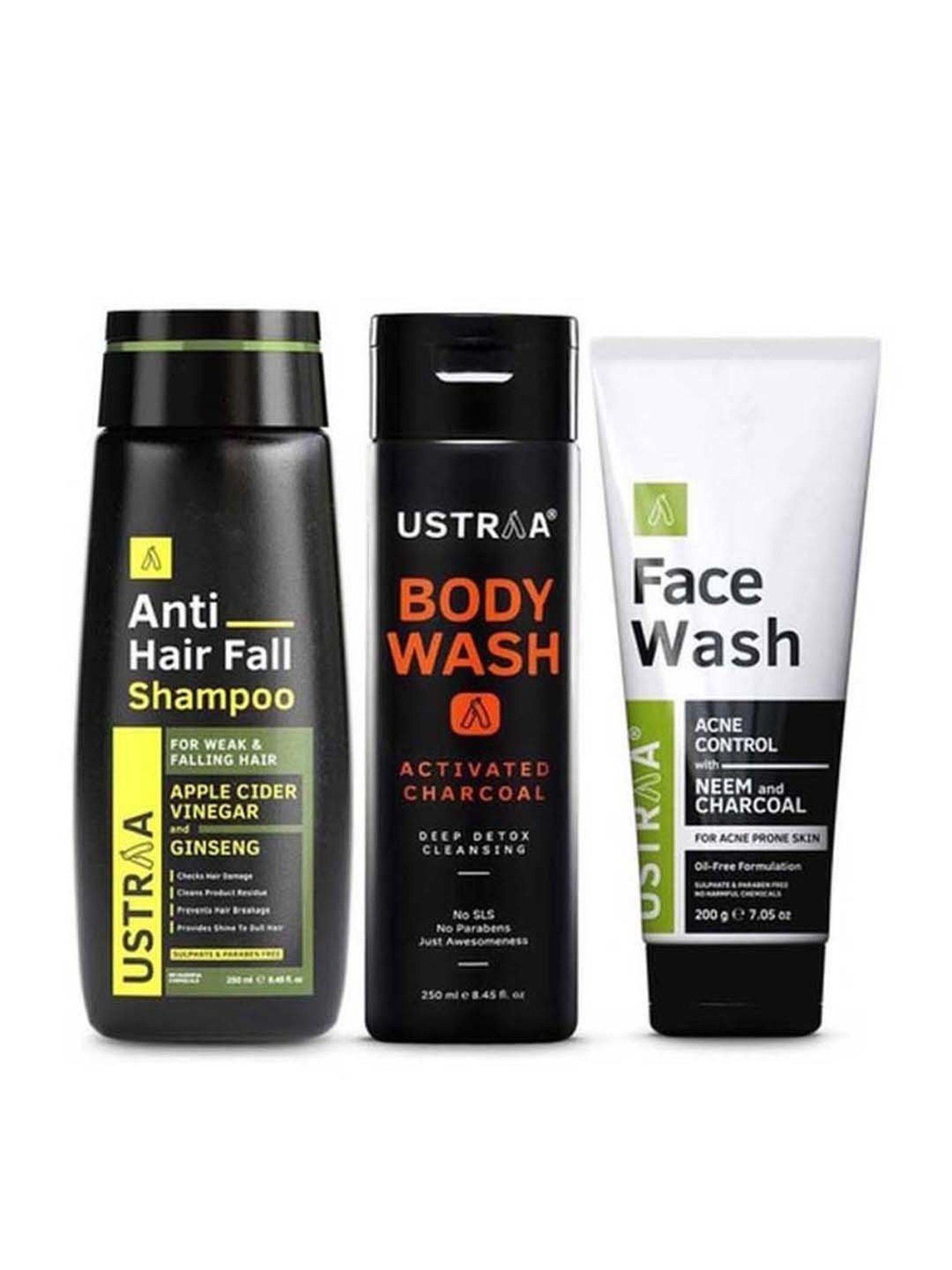 Ustraa Power Face Wash & Hair Growth Vitalizer Combo Set