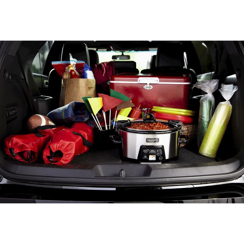 Crock-Pot 6qt Programmable Cook & Carry Slow Cooker Black SCCPVLF605-B