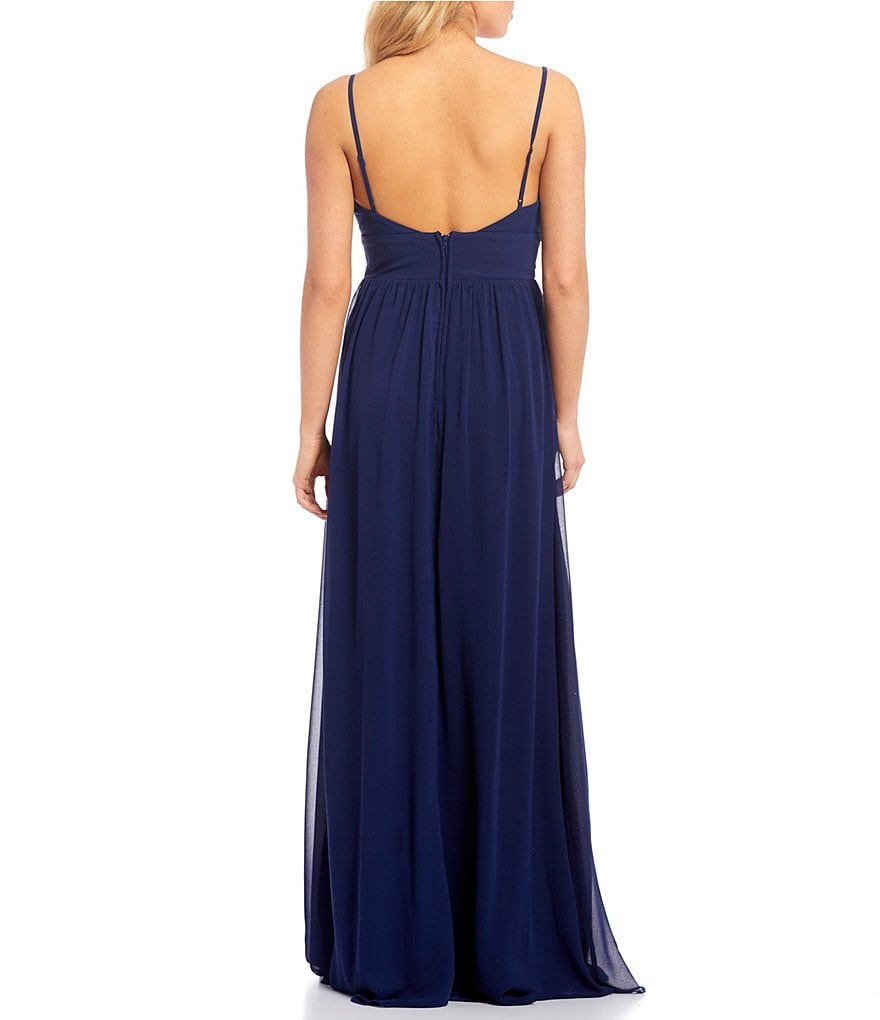 City Vibe V-Neck Long Dress