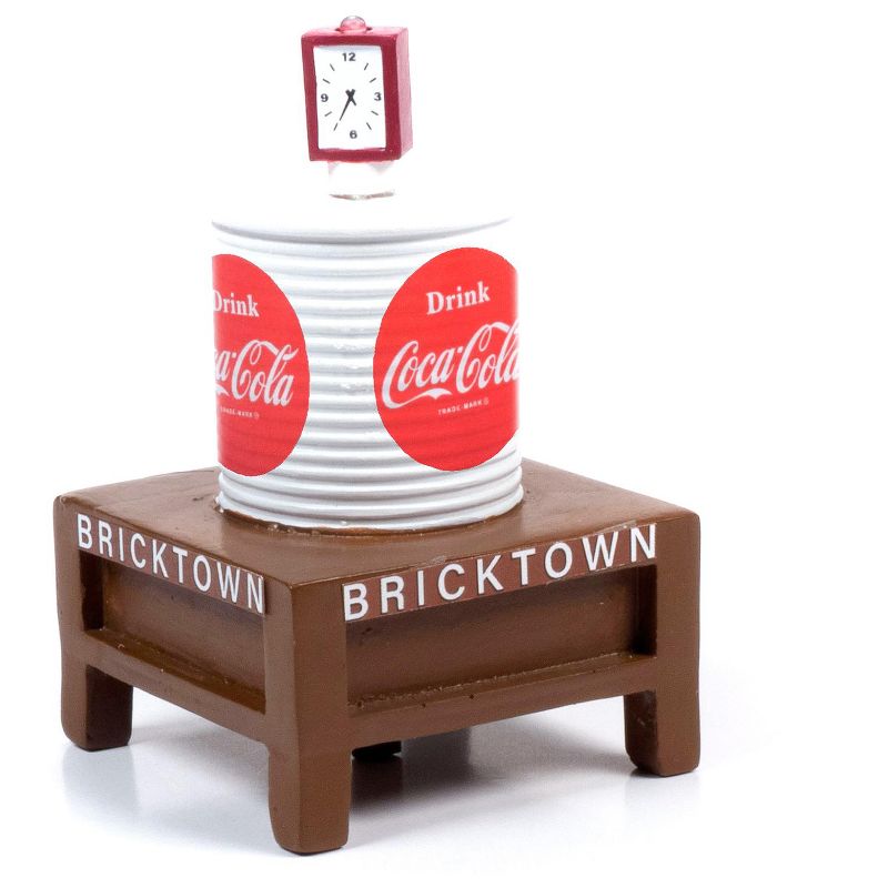 "Coca-Cola" Water Tower with Light "Bricktown" for 1/87 (HO) Scale Models by Classic Metal Works
