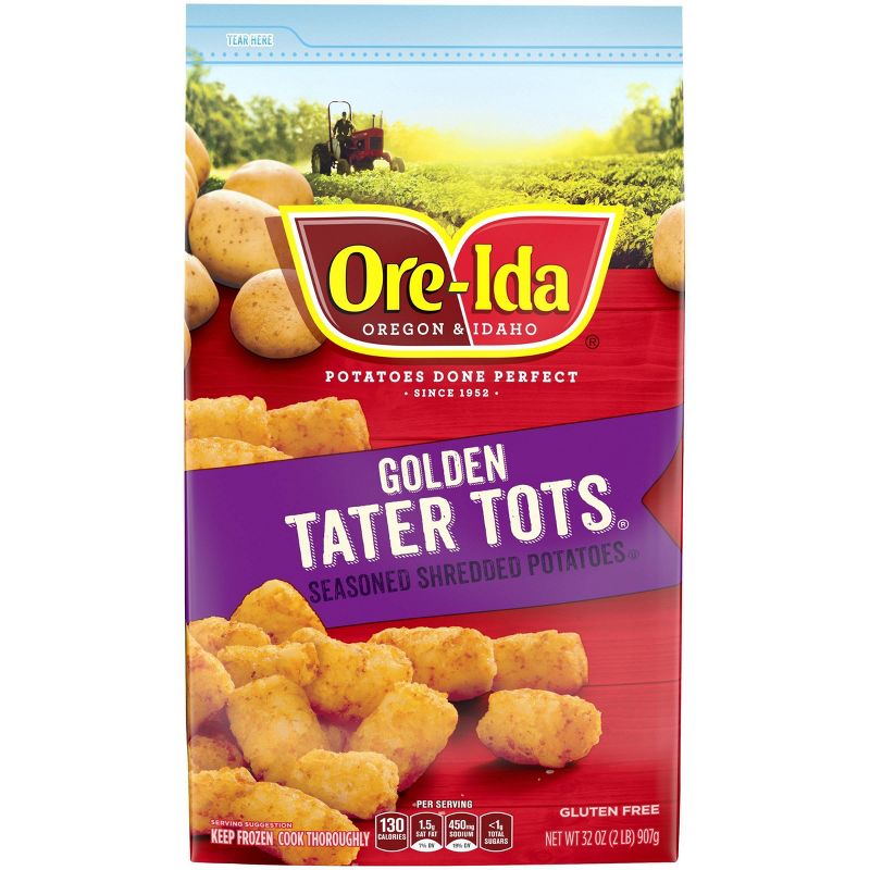 Ore-Ida Tater Tots Seasoned Frozen Shredded Potatoes - 32oz