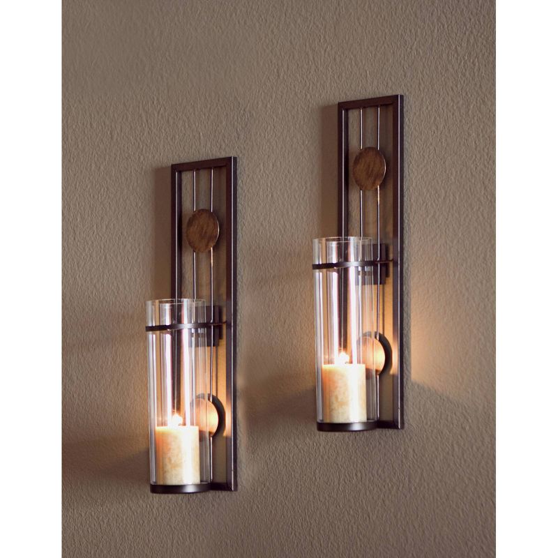 2pc Contemporary Wall Sconces Set - Danya B.