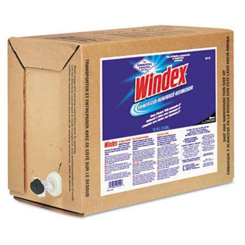Windex 682251 Powerized Formula Glass/Surface Cleaner, 5Gal Bag-In-Box Dispenser