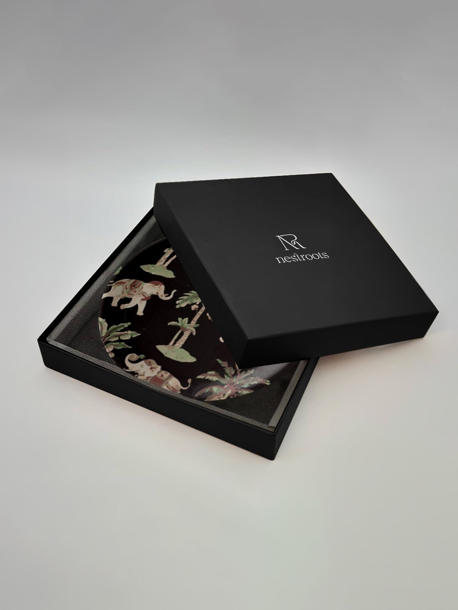 Nestroots Rajasthani Traditional Print Multicolor Porcelain Wall Plate