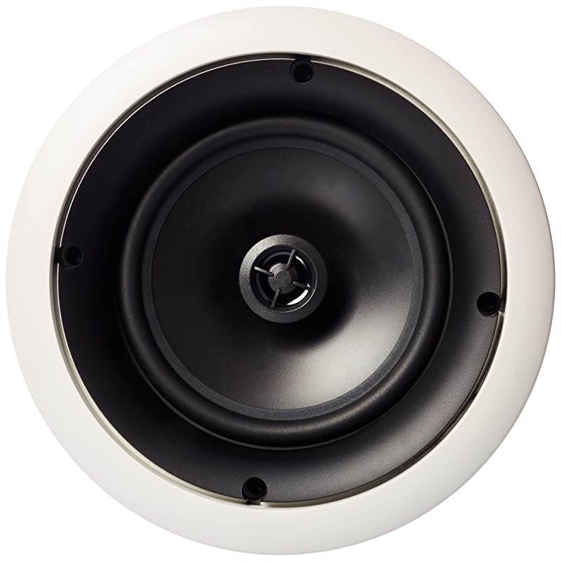 Basics 65 Round InCeiling InWall Mounted Speakers Set of 2
