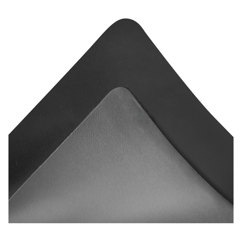 3'x4' Rectangle Solid Floor Mat Black - Deflecto