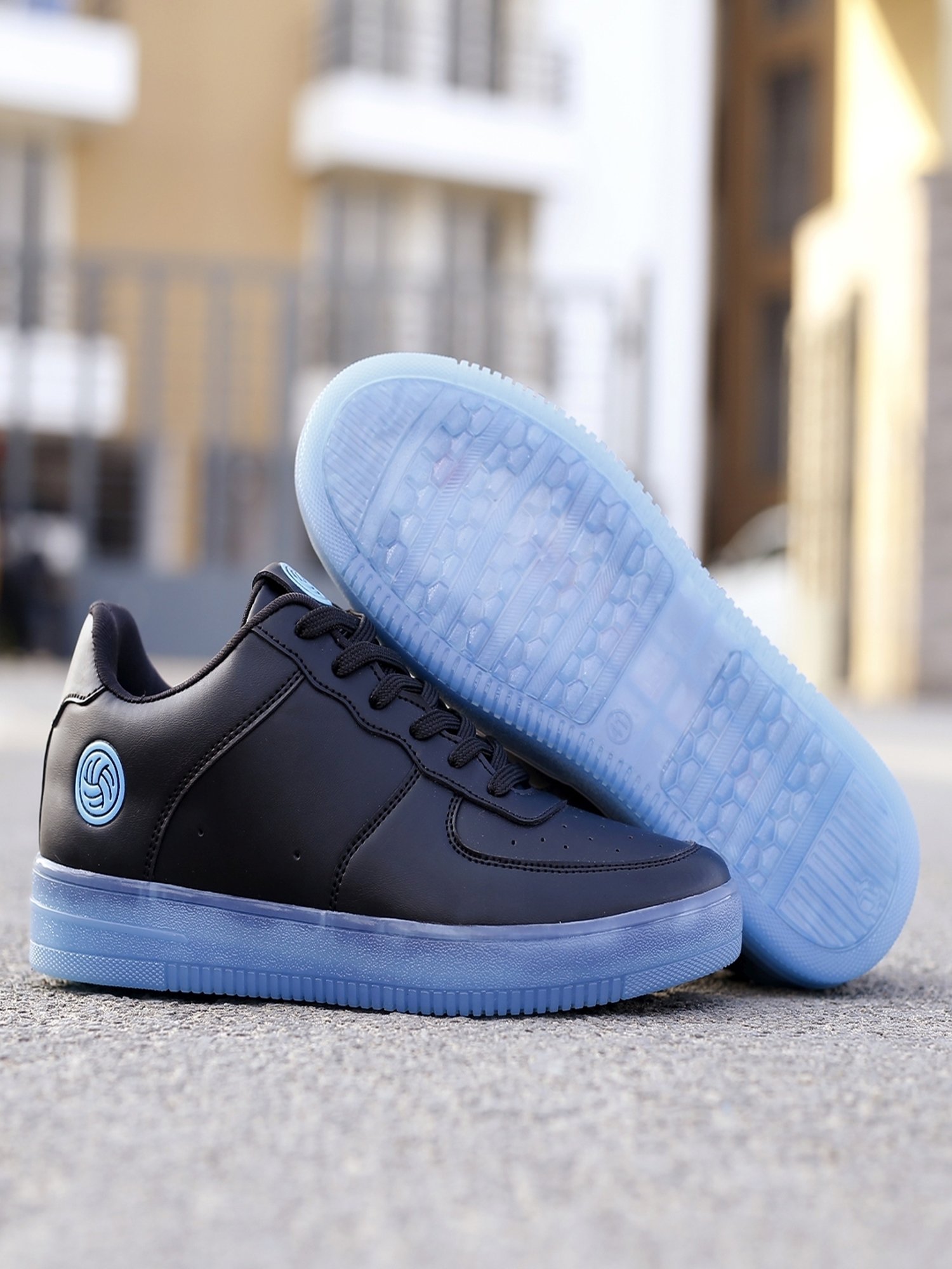 Bacca Bucci Men's ICE Black Casual Sneakers