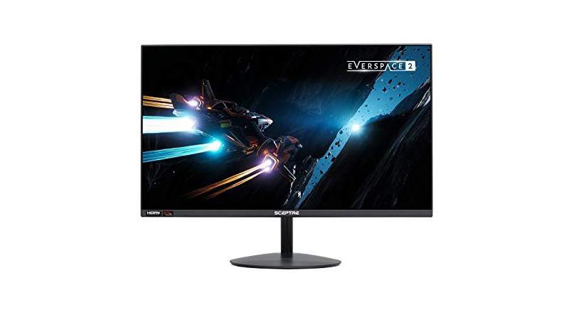 Sceptre 24" 75Hz Full HD 1080P LED Monitor HDMI VGA Build In Speakers, Brushed Black 2019 (E248W-19203RS)