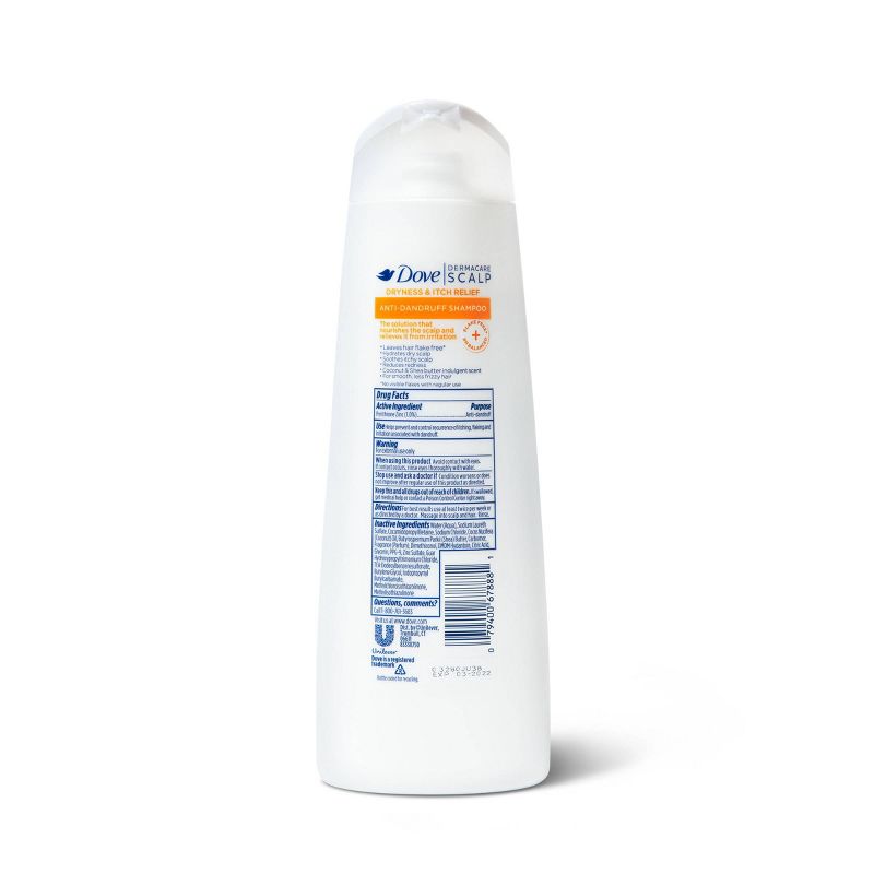 Dove DermaCare Anti Dandruff Shampoo for Scalp Dryness and Itch Relief - 12 fl oz