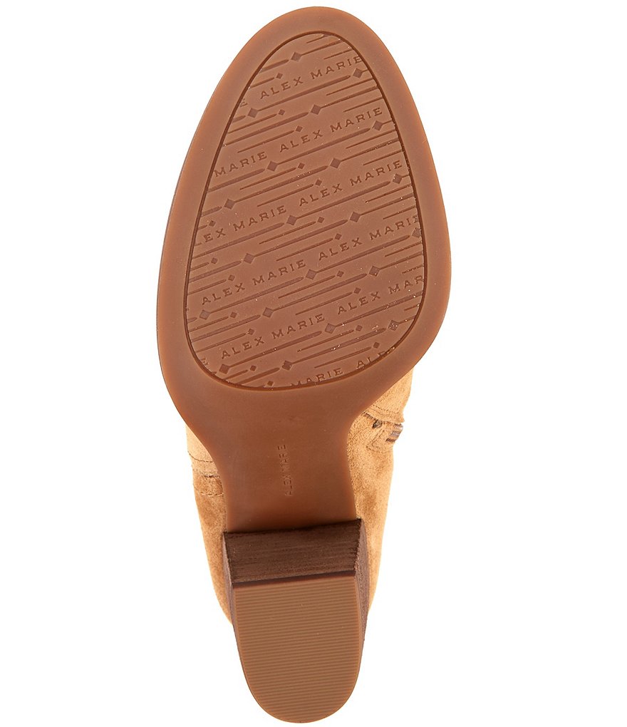 Alex Marie Gleneva Suede Chelsea Block Heel Booties
