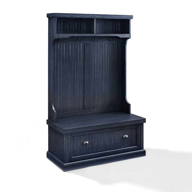 Seaside Hall Tree Distressed Navy - Crosley
