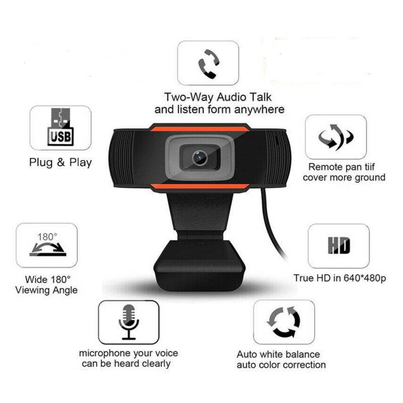1080P Webcam USB 2.0 Computer Network Live Camera Network Camera Free Drive USB Cam Hd Camera With Mic Web Camera for Computer