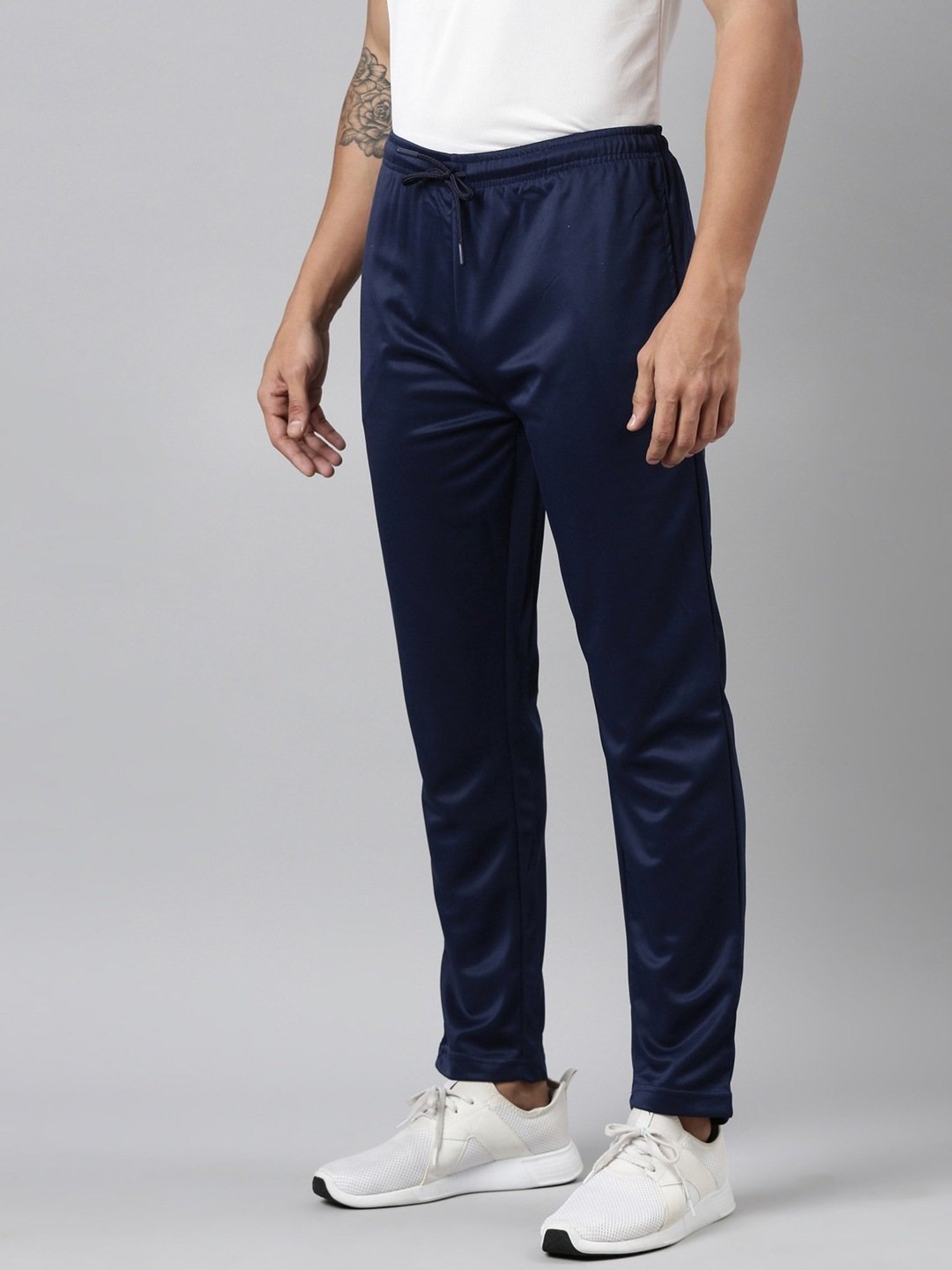 Dixcy Scott Originals Navy Blue Cotton Regular Fit Sports Trackpants