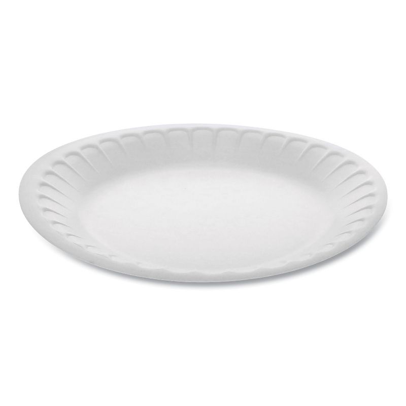 Pactiv Unlaminated Foam Dinnerware, Plate, 7 Diameter YTH100070000