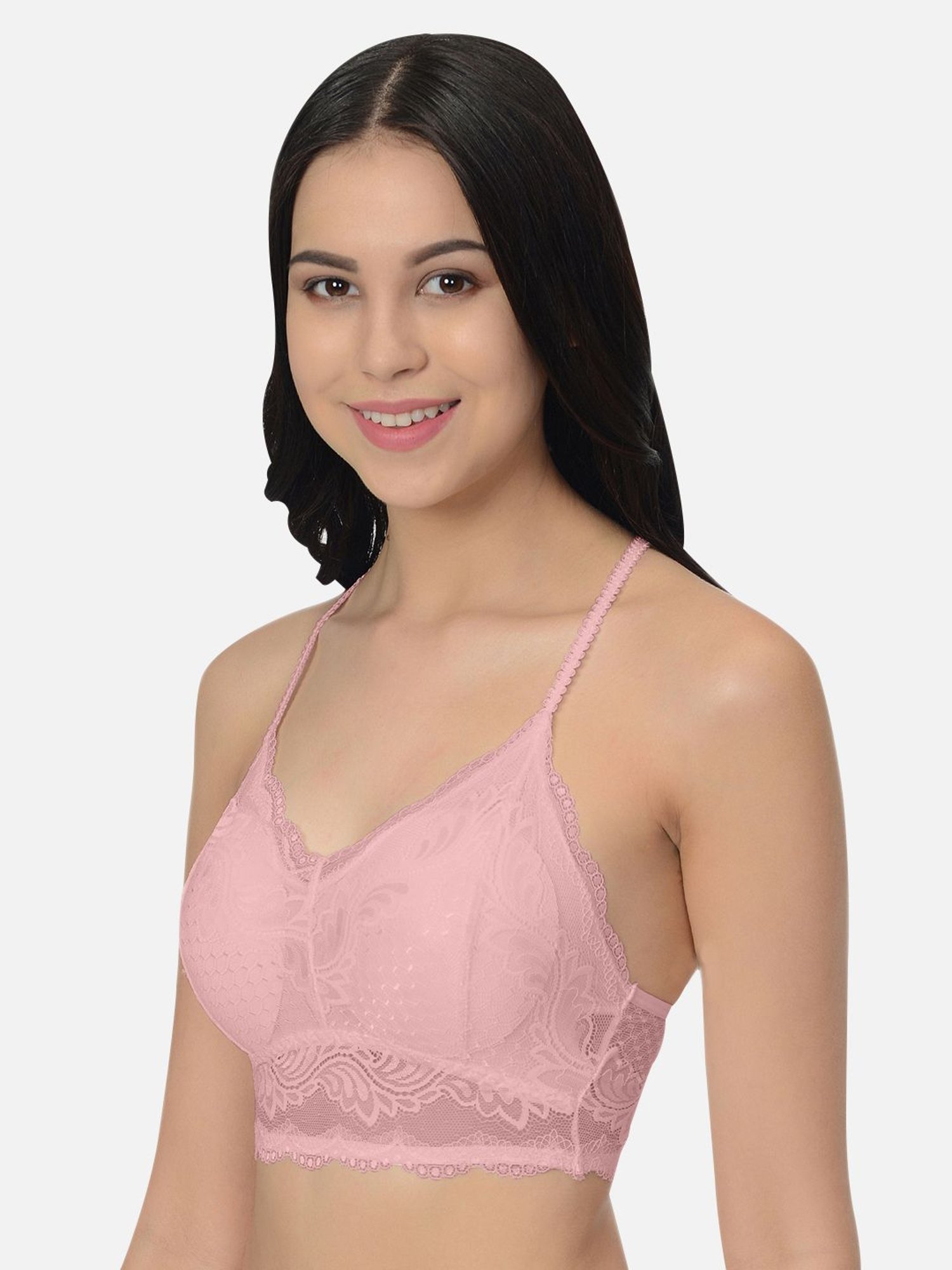 Mod & Shy Pink Non Wired Padded Bralette Bra