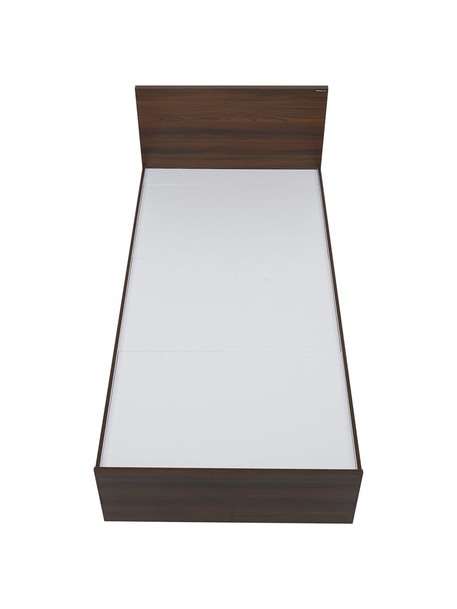 Nilkamal Arthur Walnut Brown Engineered Wood Single Bed without Storage