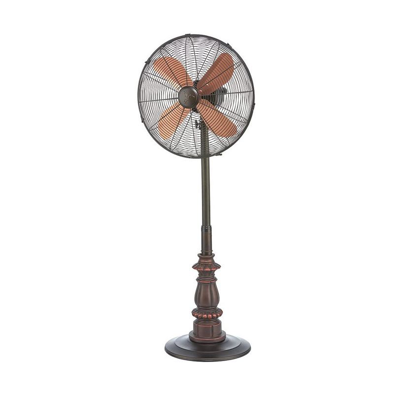 Air King 18" 1/6 HP 3-Speed Adjustable Height Floor Fan with Roll-About Stand