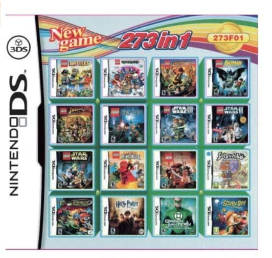 DS Game Super All in 1 Console Video Game Collection Build Cartridge will work on DS DSI 2DS 3DS DSIXL 2DSXL 3DSXL (273 in 1)