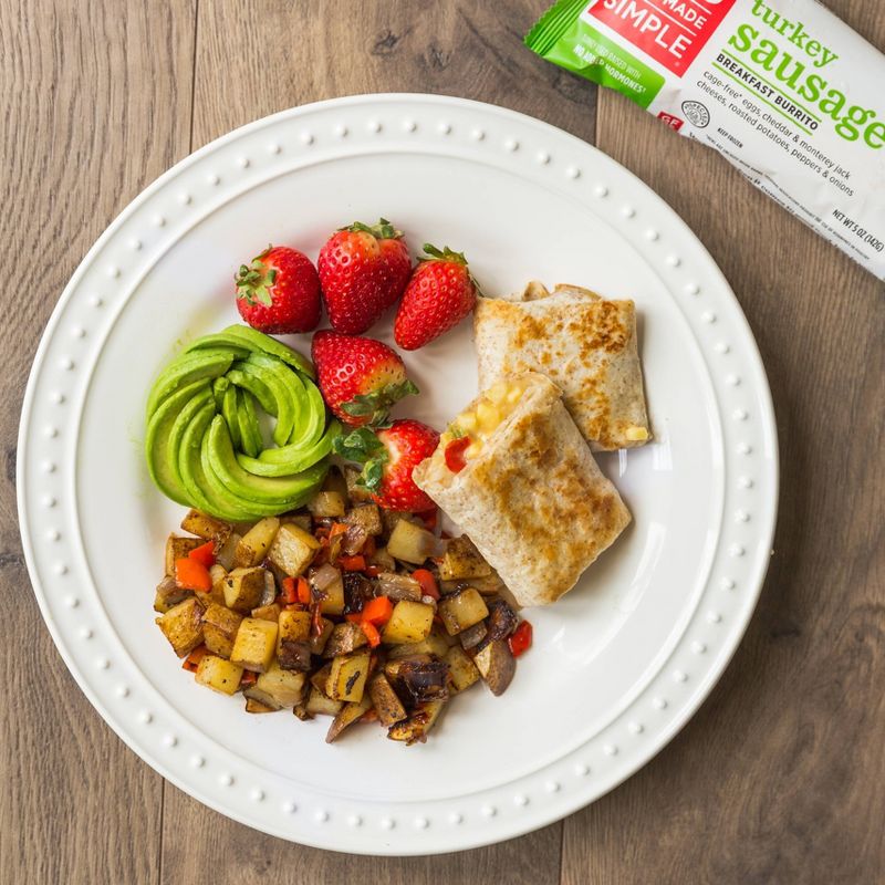 Good Food Made Simple Eggs, Cheese & Turkey Sausage Frozen Breakfast Burrito - 5oz