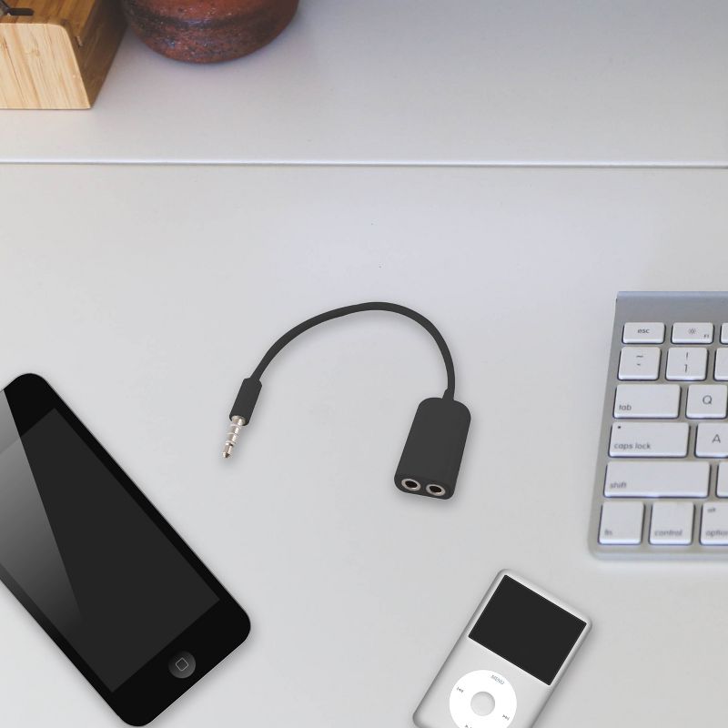Audio Splitter for iPhone/iPad/iPod- Black