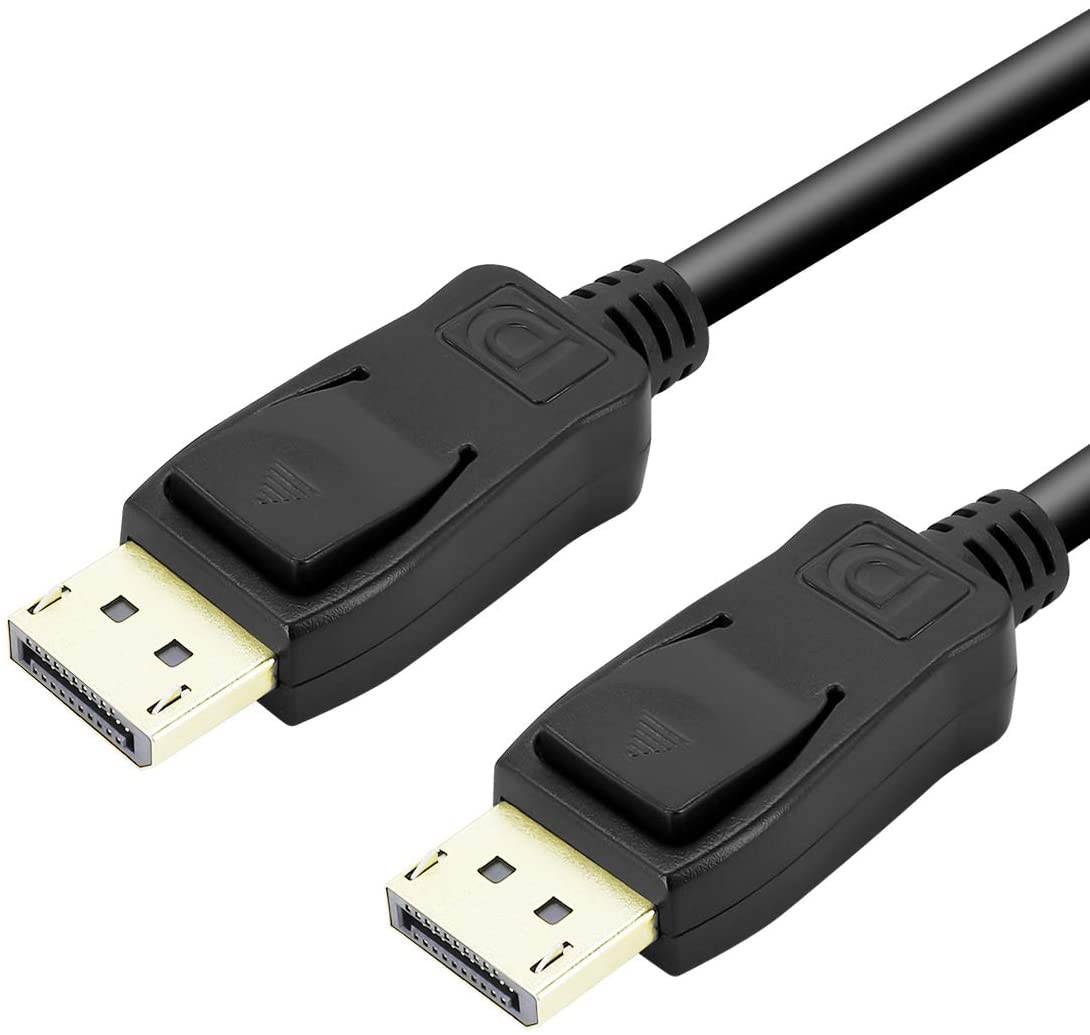 4K DisplayPort to DisplayPort Cable (DP to DP Cable, Display Port Cable) 6 Feet - 4K 60Hz, 2K 144Hz Monitor Support ,Black