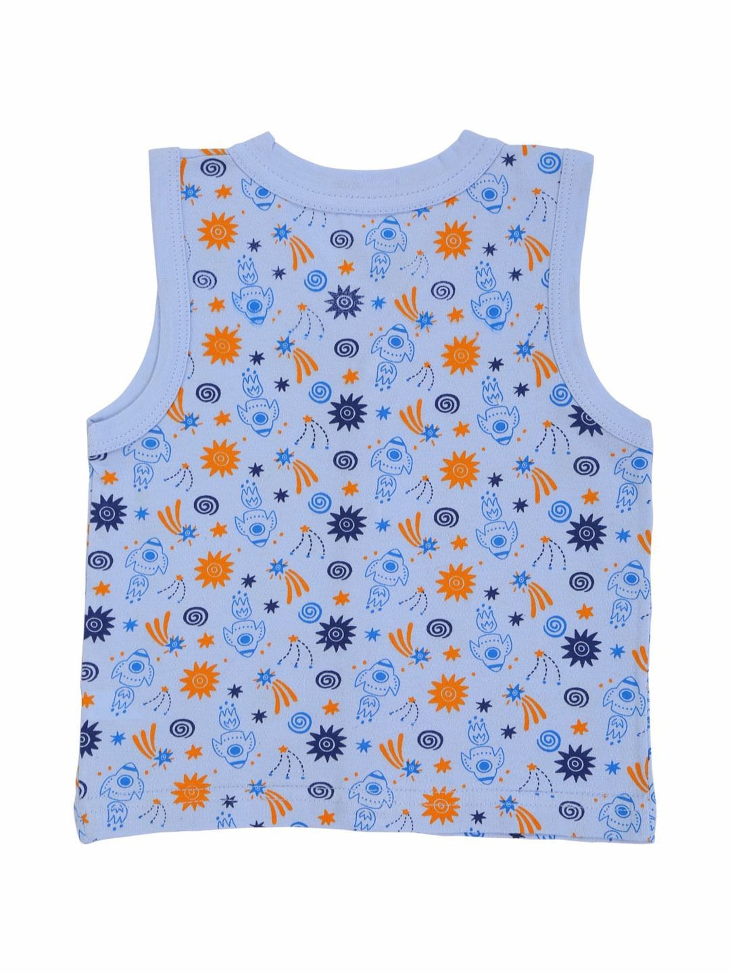 Bodycare Kids Assorted Printed Vests(Pack Of 3)