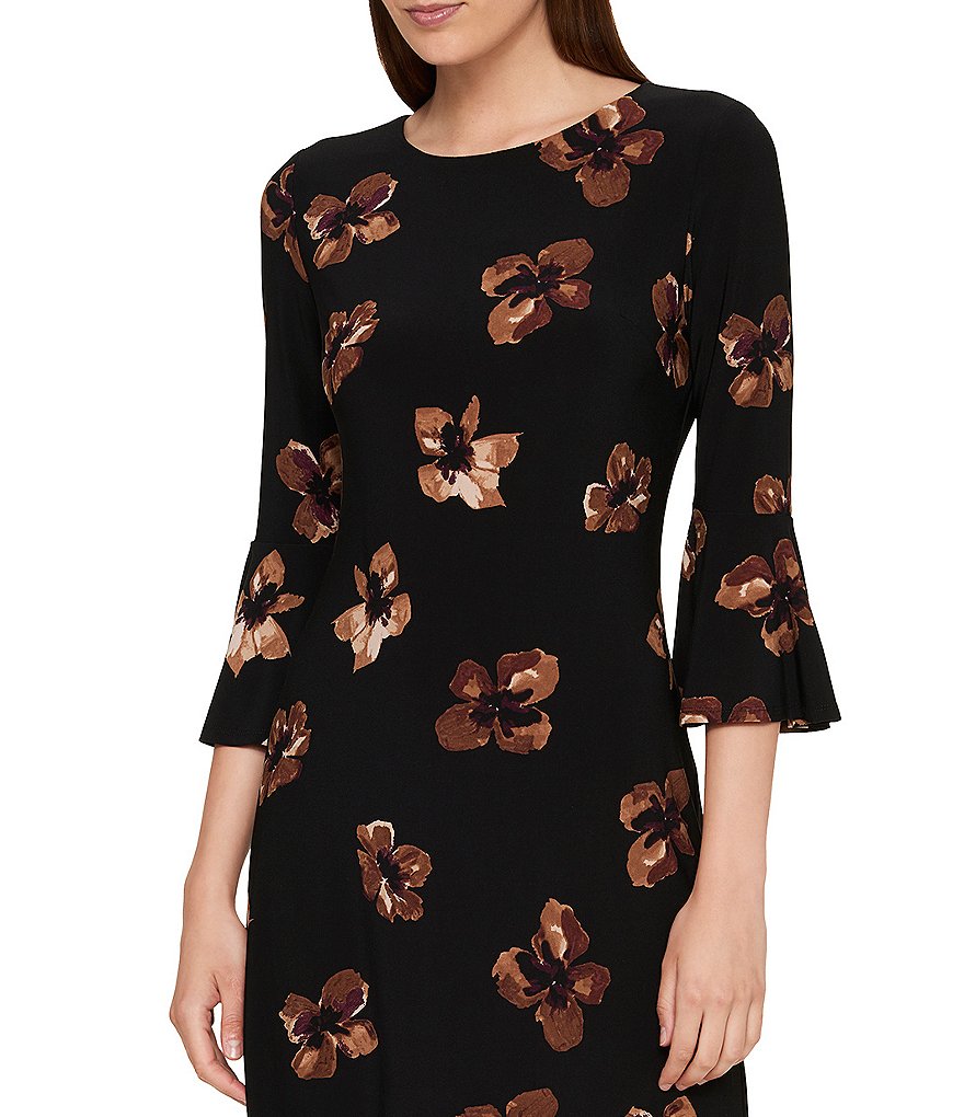 Calvin Klein Sleeveless Round Neck Button Front Sheath Dress