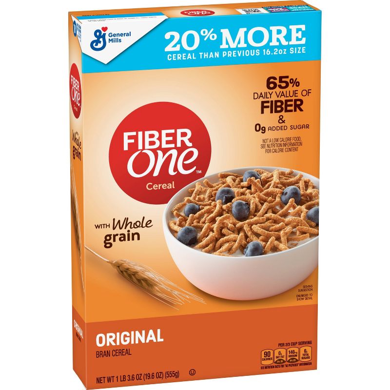 Fiber One Original Bran Breakfast Cereal 19.6oz - General Mills