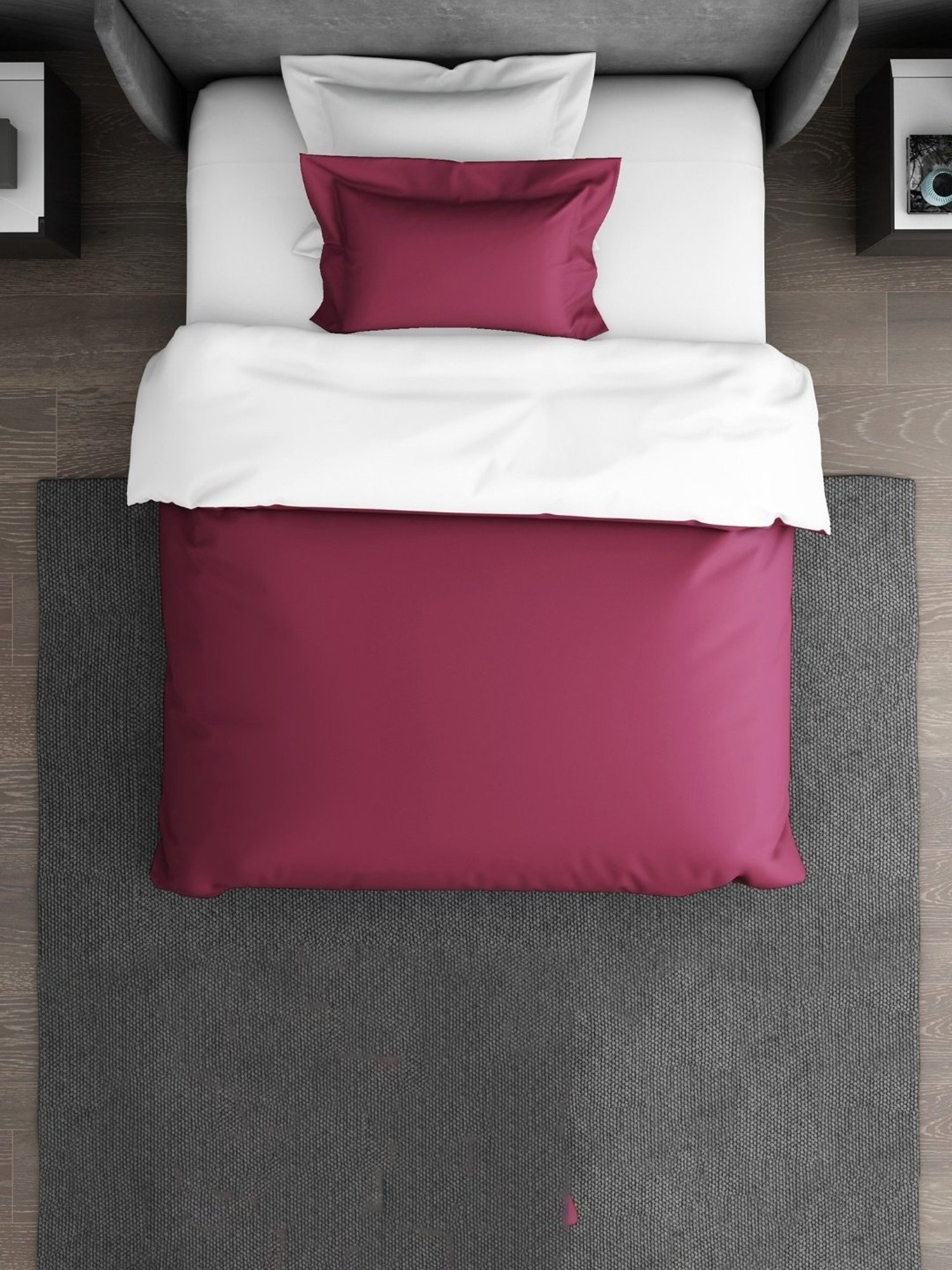 Spaces Hygro Solid Violet 350 TC Cotton Single Bed Quilt