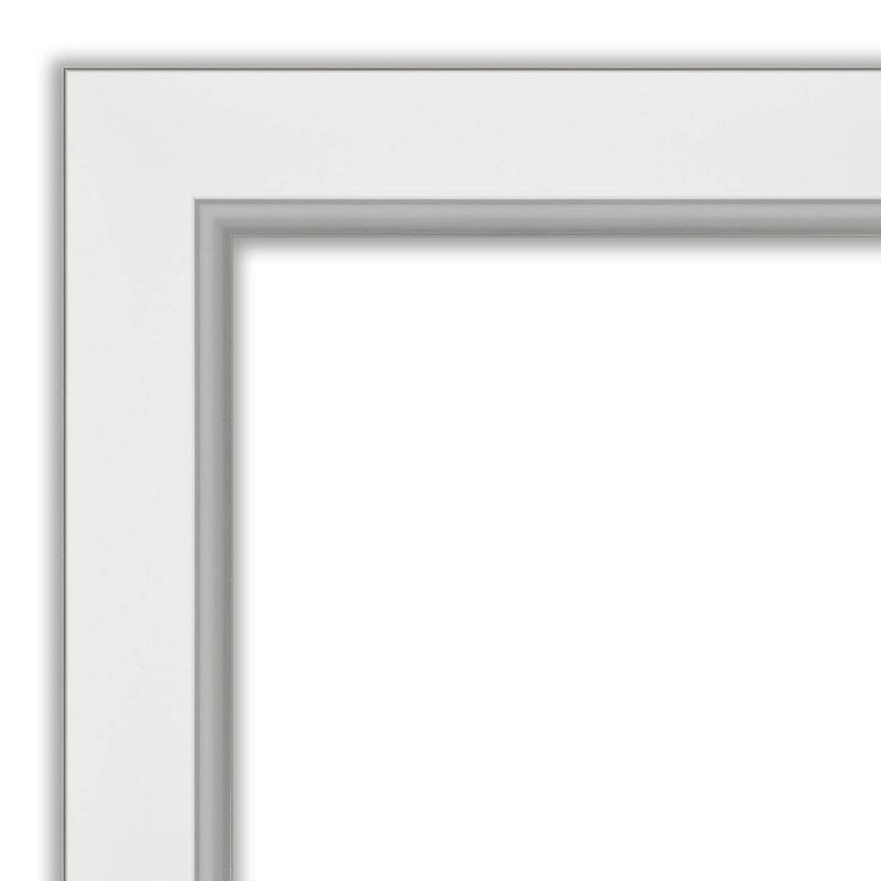 30" x 66" Dove Graywash Framed Full Length Floor/Leaner Mirror - Amanti Art