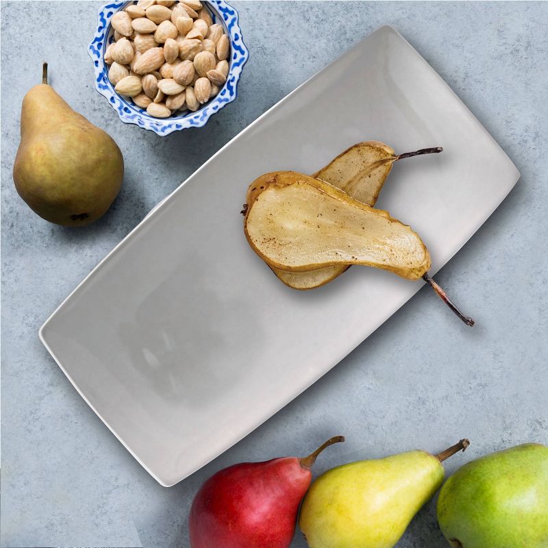 Gibson Home 2pc Ceramic Gracious Serving Platter Set