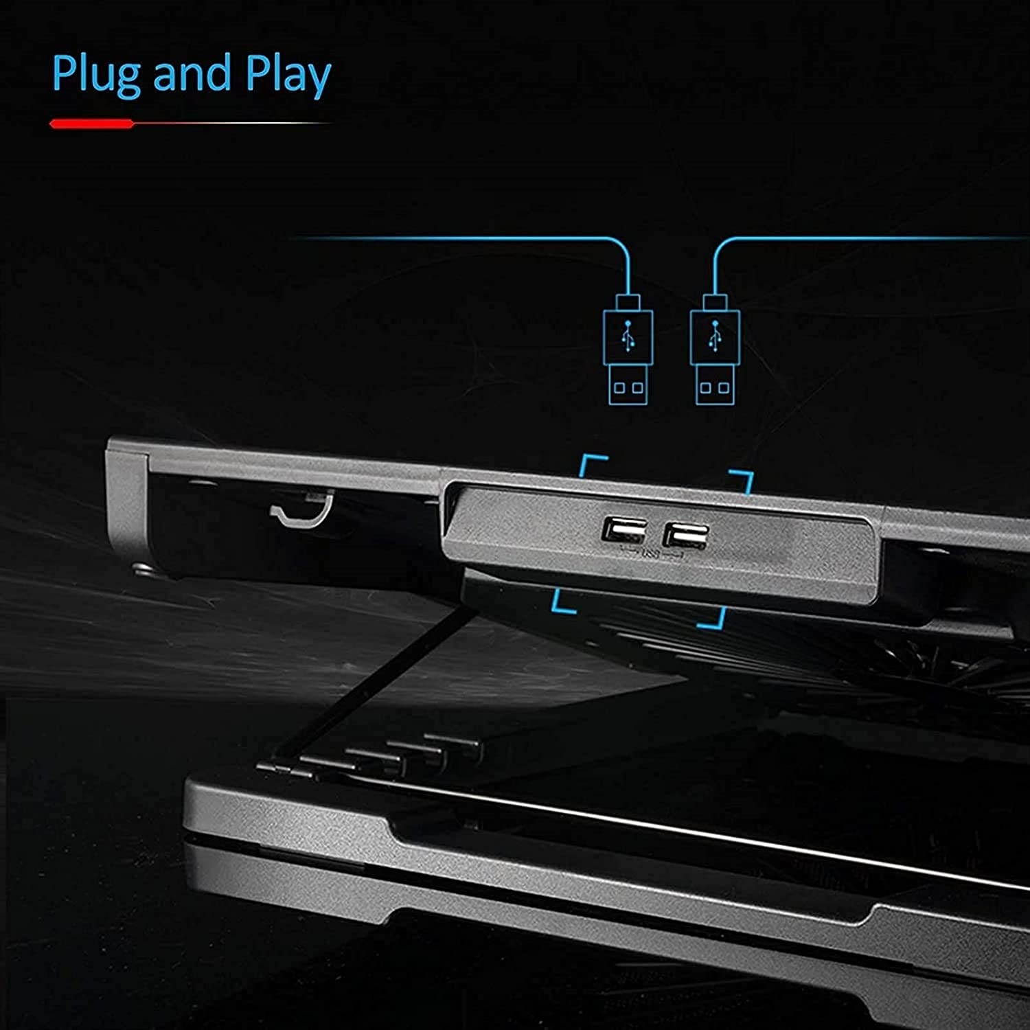 Computer Cooler USB Cooling Fan Laptop Notebook Cinema Cooler USB External Heat Sink Computer Bracket High Speed Mute Cool Pad (Color : NO.3)