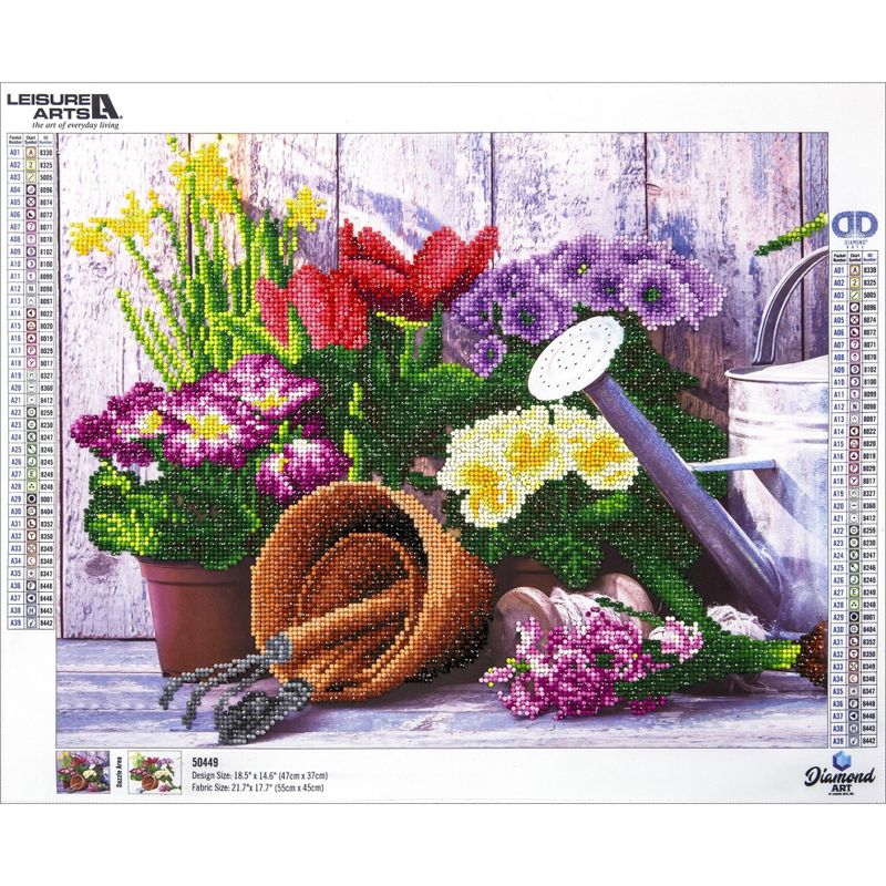 Leisure Arts Diamond Art Advanced Kit 14.6"X18.5"-Gardening