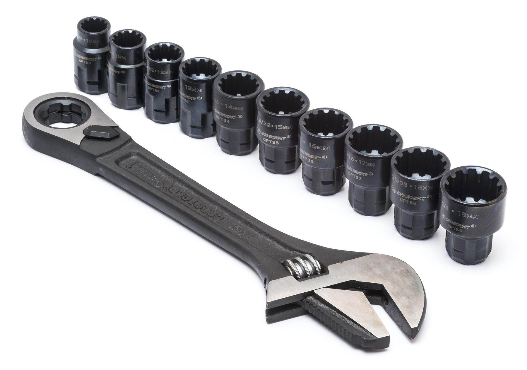 Crescent CPTAW8 Pass-Thru Adjustable Wrench Set