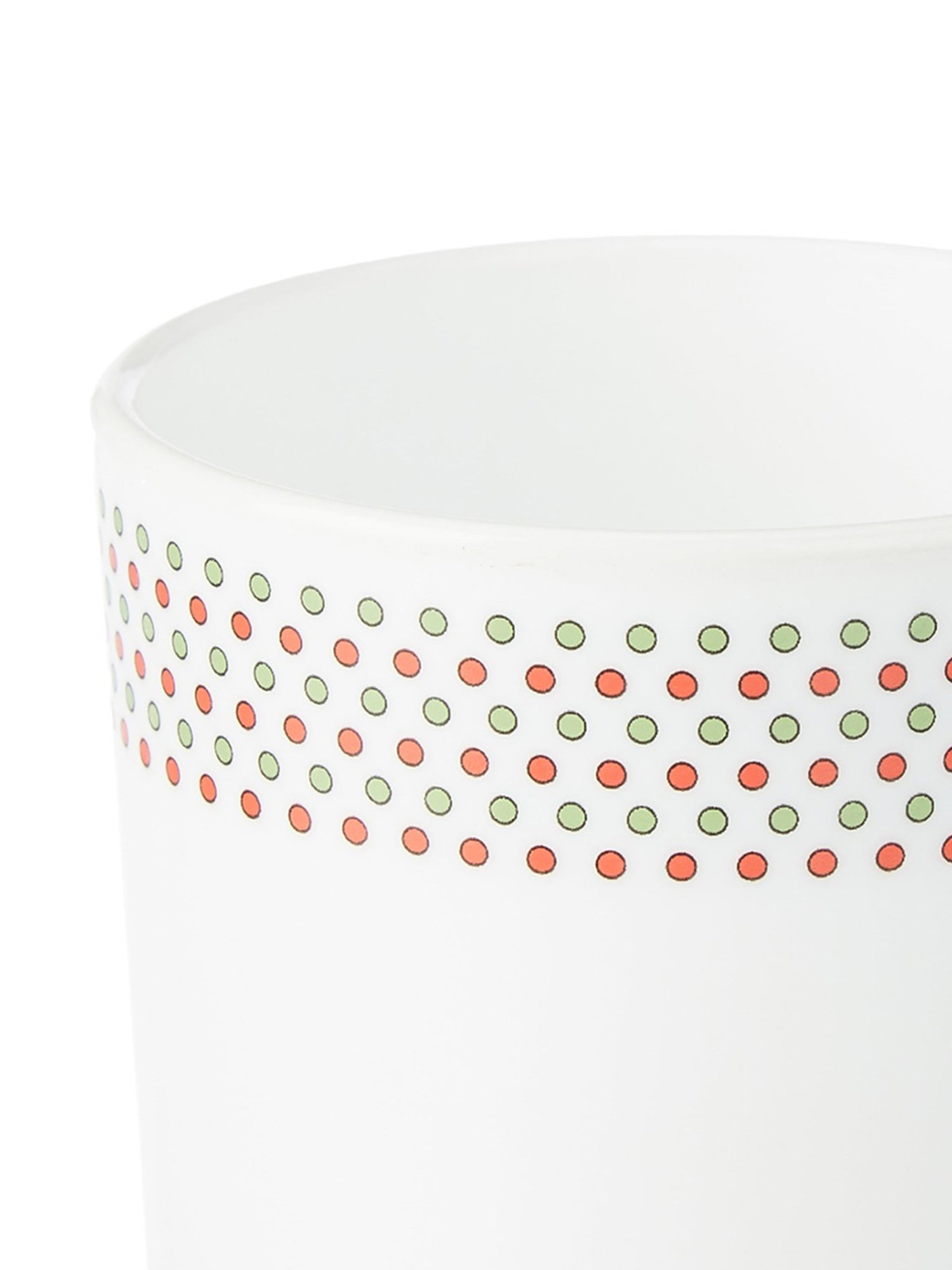 Larah by Borosil White Ceramic Tea & Coffee Mug - Set fo 6 180ml