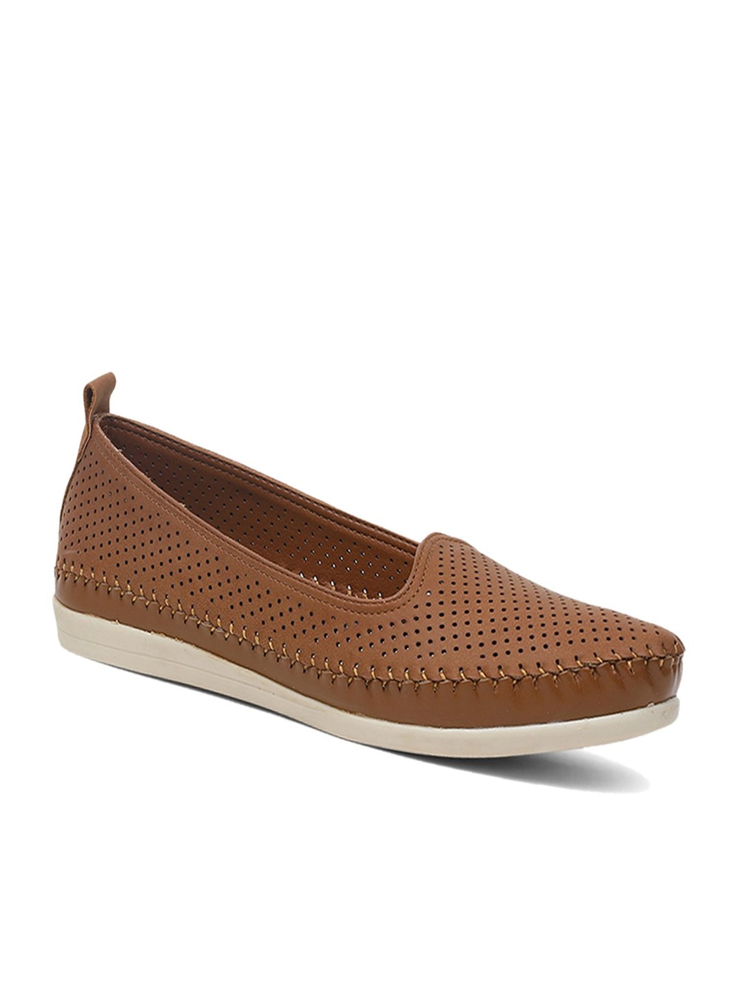 Bata Women's Arlene Brown Flat Ballets