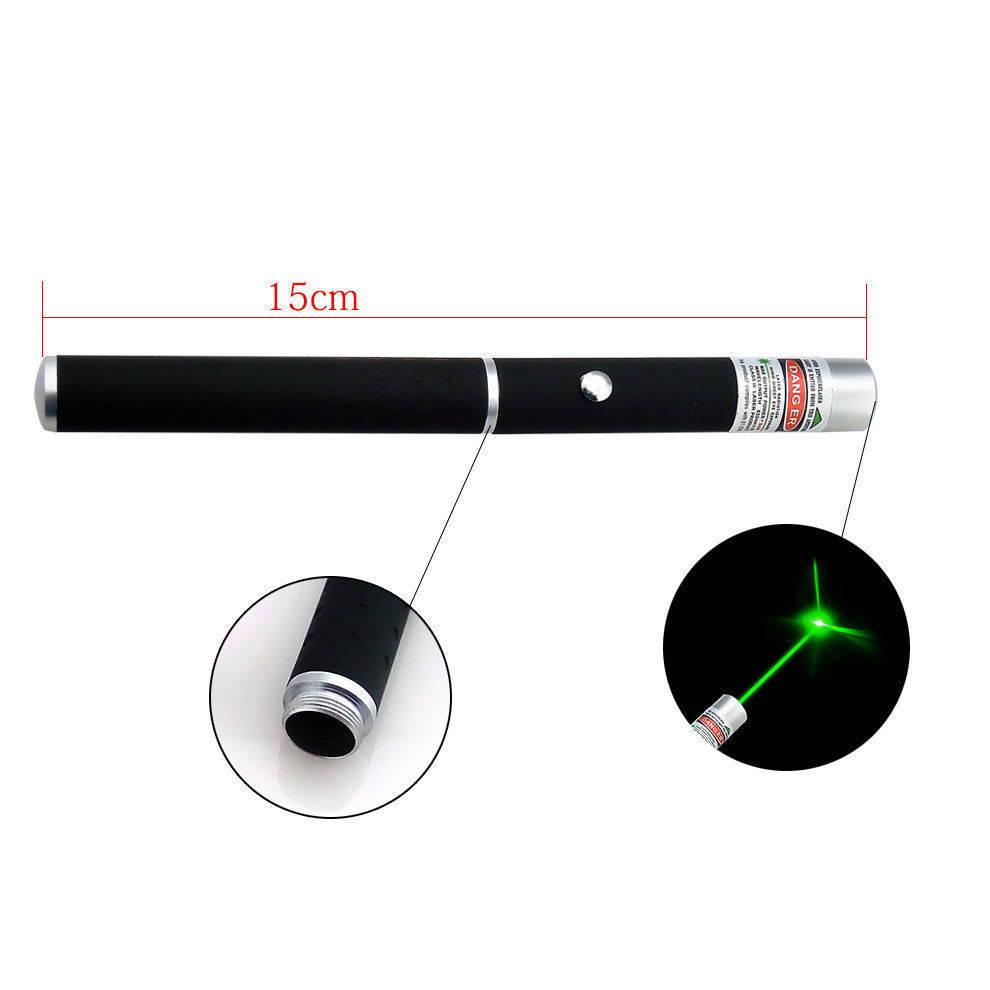 Military High Power 5mW 532nm Green Laser Pointer Pen Visible Beam Light Lazer