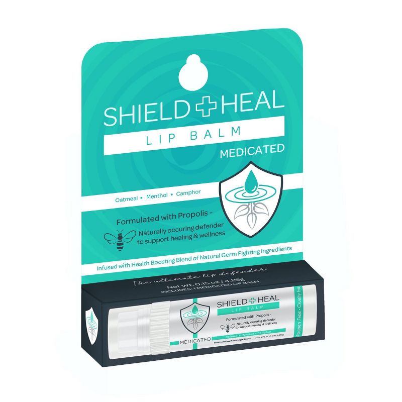 Shield+Heal Medicated Single Lip Balm - 0.15oz