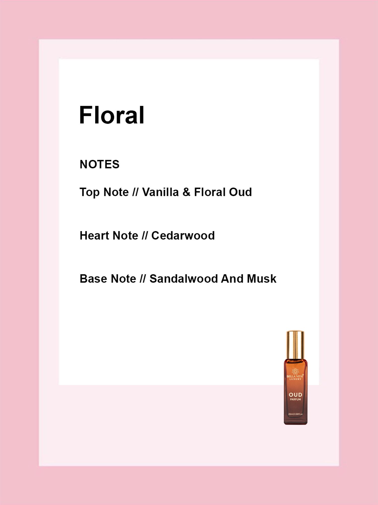 Bella Vita Luxury Oud Parfum - 20 ml